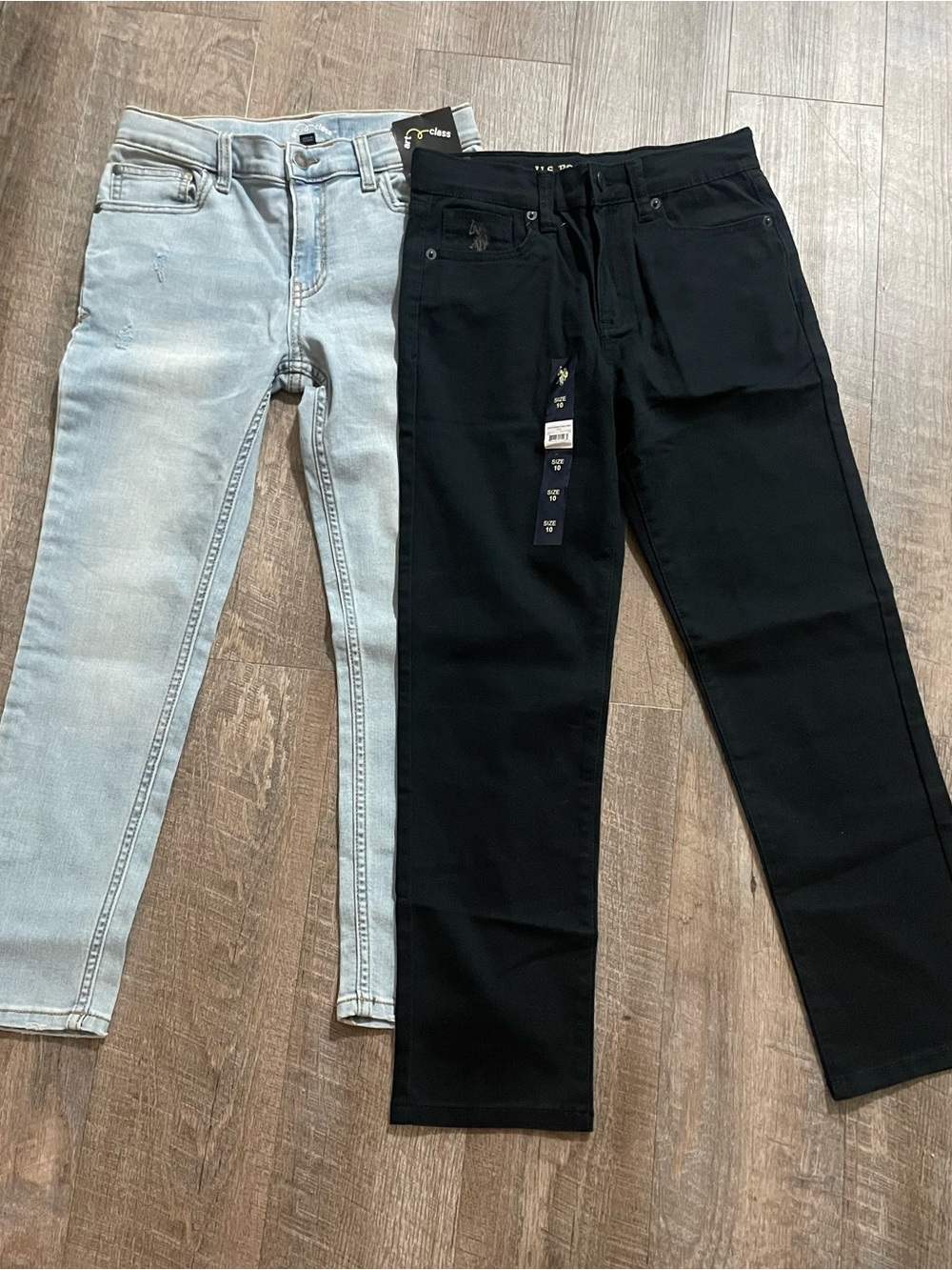 Boys Black Slim Jeans 2 pairs. Art Class and Polo. Size 10. NWT.
